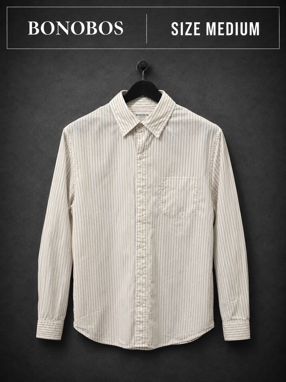 Bonobos Standard Fit Striped Button Down Shirt Medium NWOT